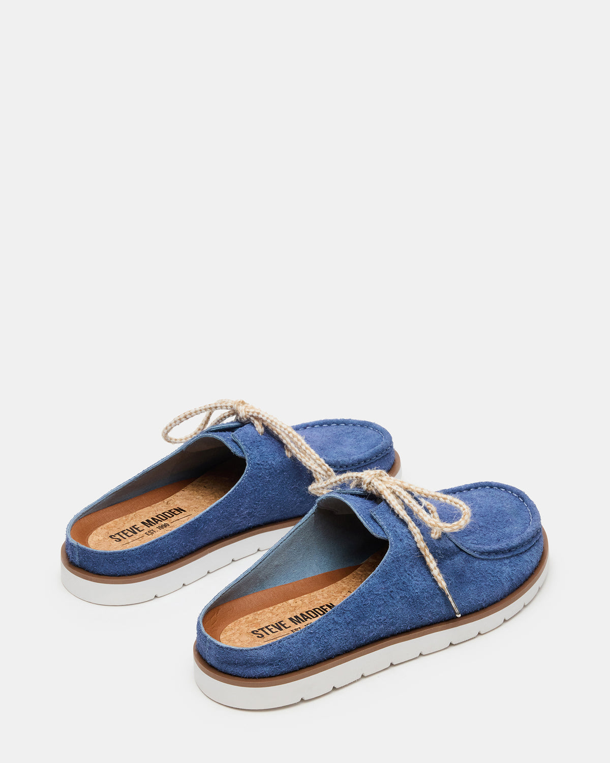 Steve Madden SAILOR Blue Slip-On Laces Footbed Men's Casual Shoe