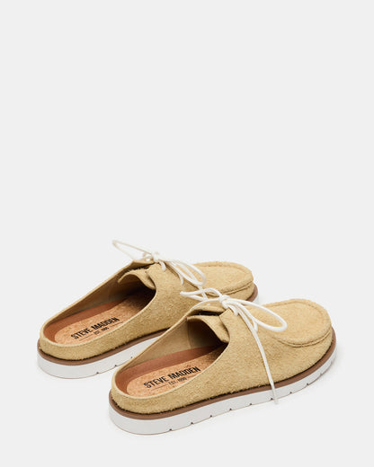 Steve Madden SAILOR Sand Slip-On Laces Footbed Men's Casual Shoe