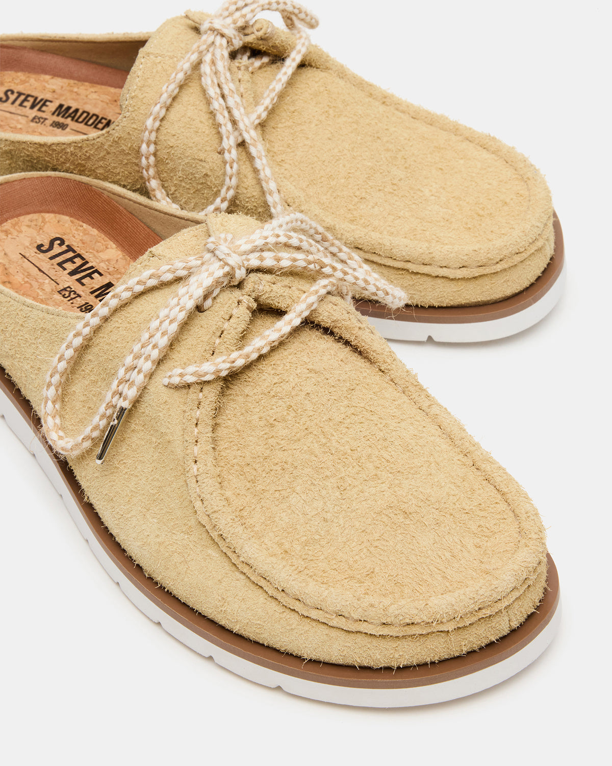 Steve Madden SAILOR Sand Slip-On Laces Footbed Men's Casual Shoe