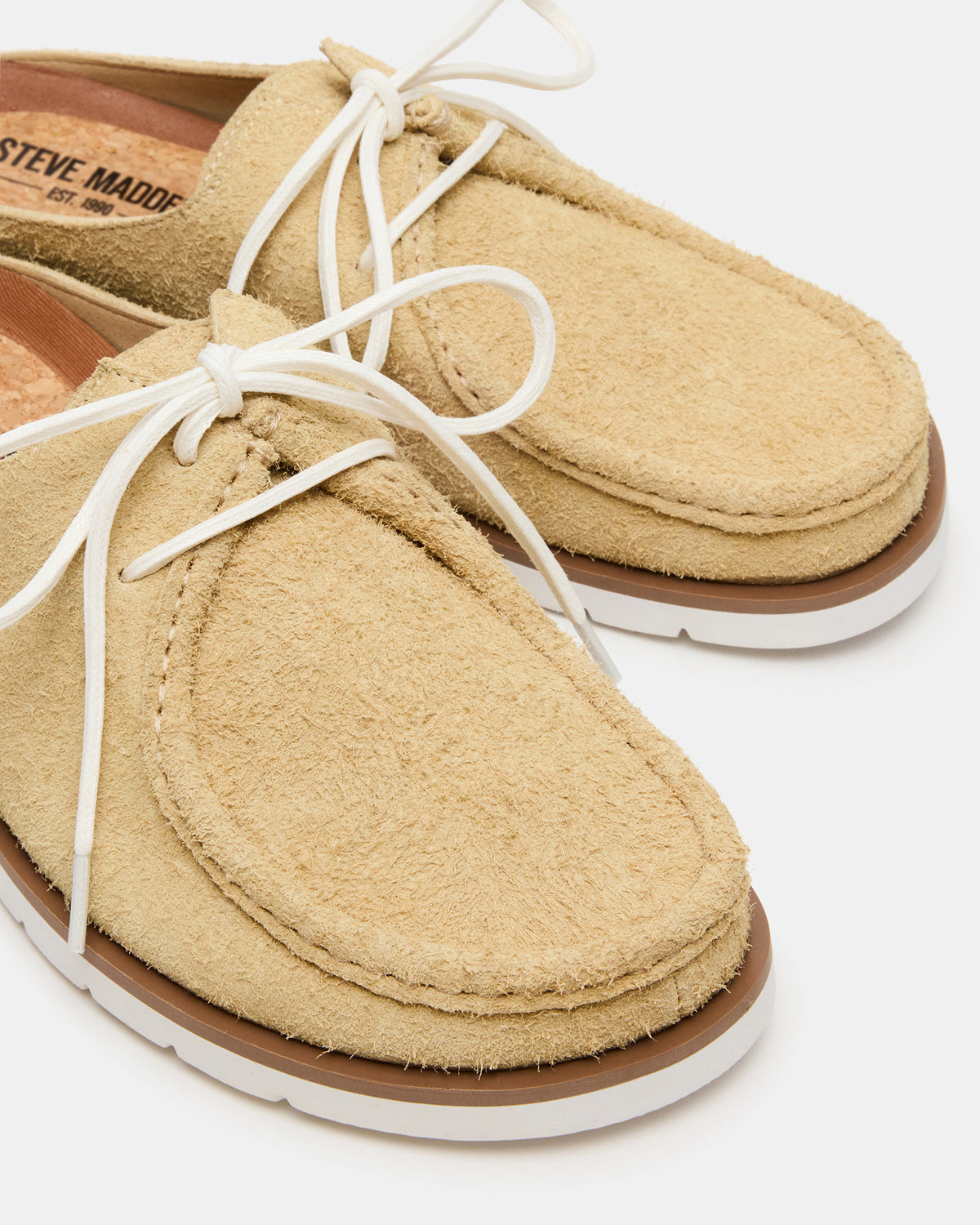 Steve Madden SAILOR Sand Slip-On Laces Footbed Men's Casual Shoe