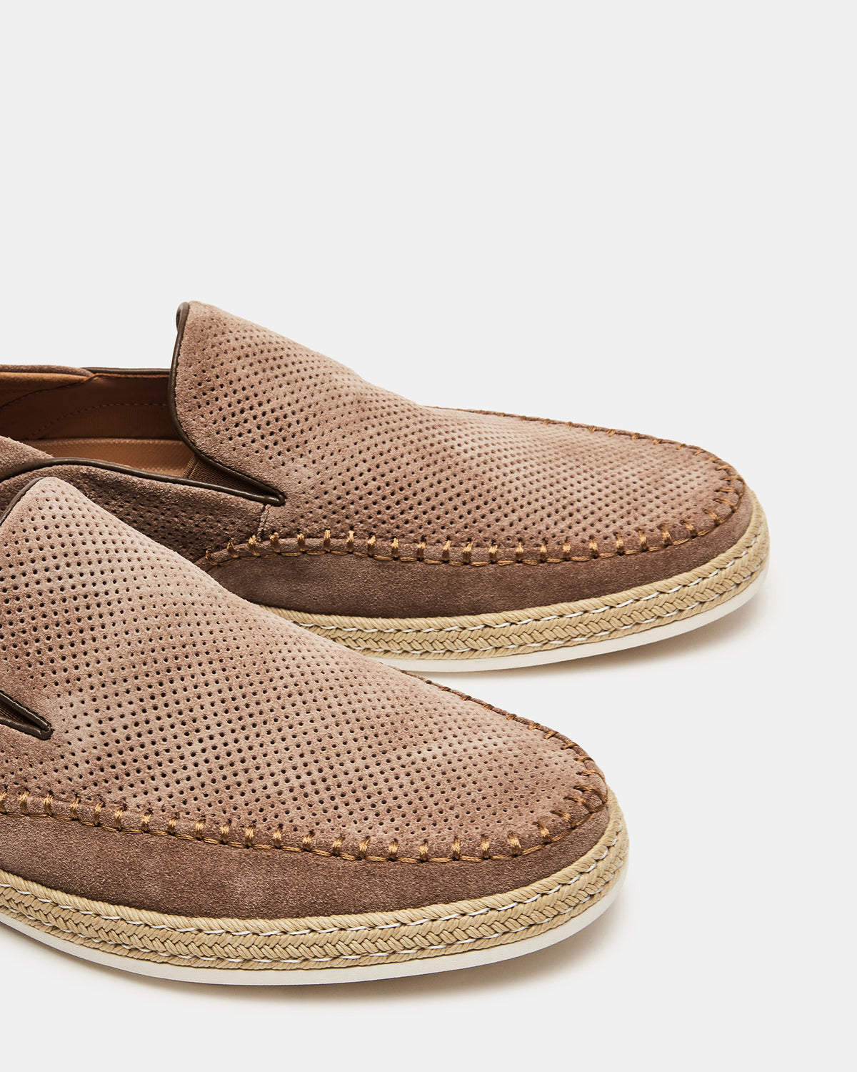 Steve Madden CAYDENN Tobacco Suede Slip-On Espadrille Men's Casual Loafer