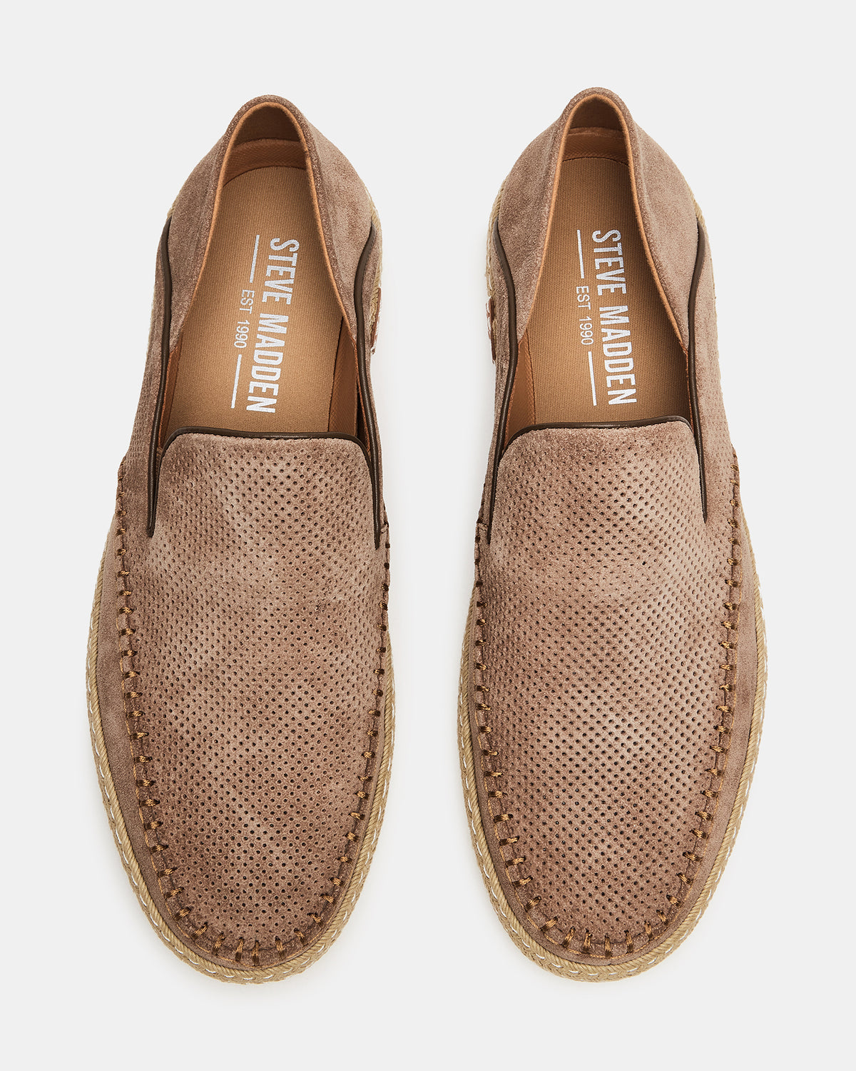Steve Madden CAYDENN Tobacco Suede Slip-On Espadrille Men's Casual Loafer
