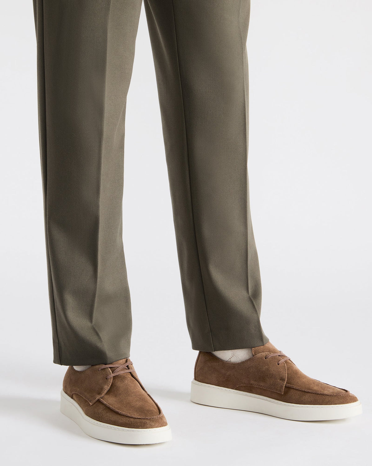 Steve Madden FRANKK Cognac Suede Lace-Up Men's Casual Shoe