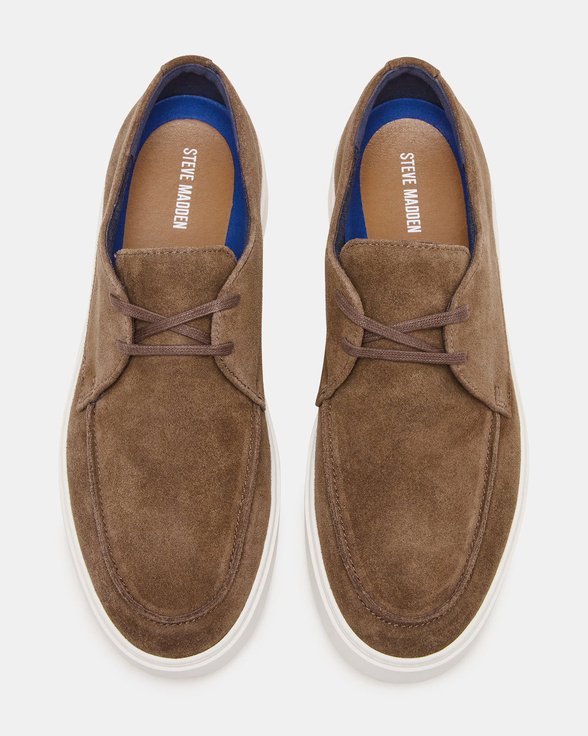 Steve Madden FRANKK Cognac Suede Lace-Up Men's Casual Shoe