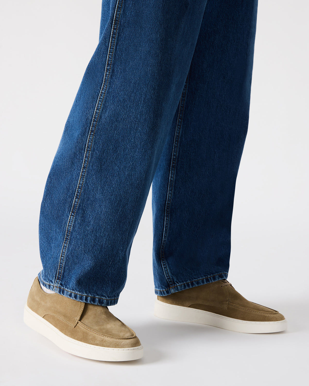 Steve Madden FRANKK Taupe Suede Lace-Up Men's Casual Shoe