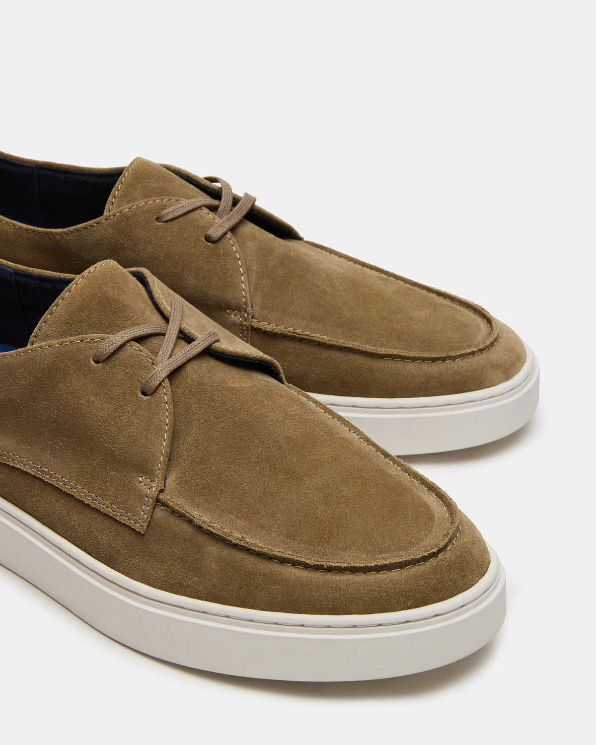 Steve Madden FRANKK Taupe Suede Lace-Up Men's Casual Shoe