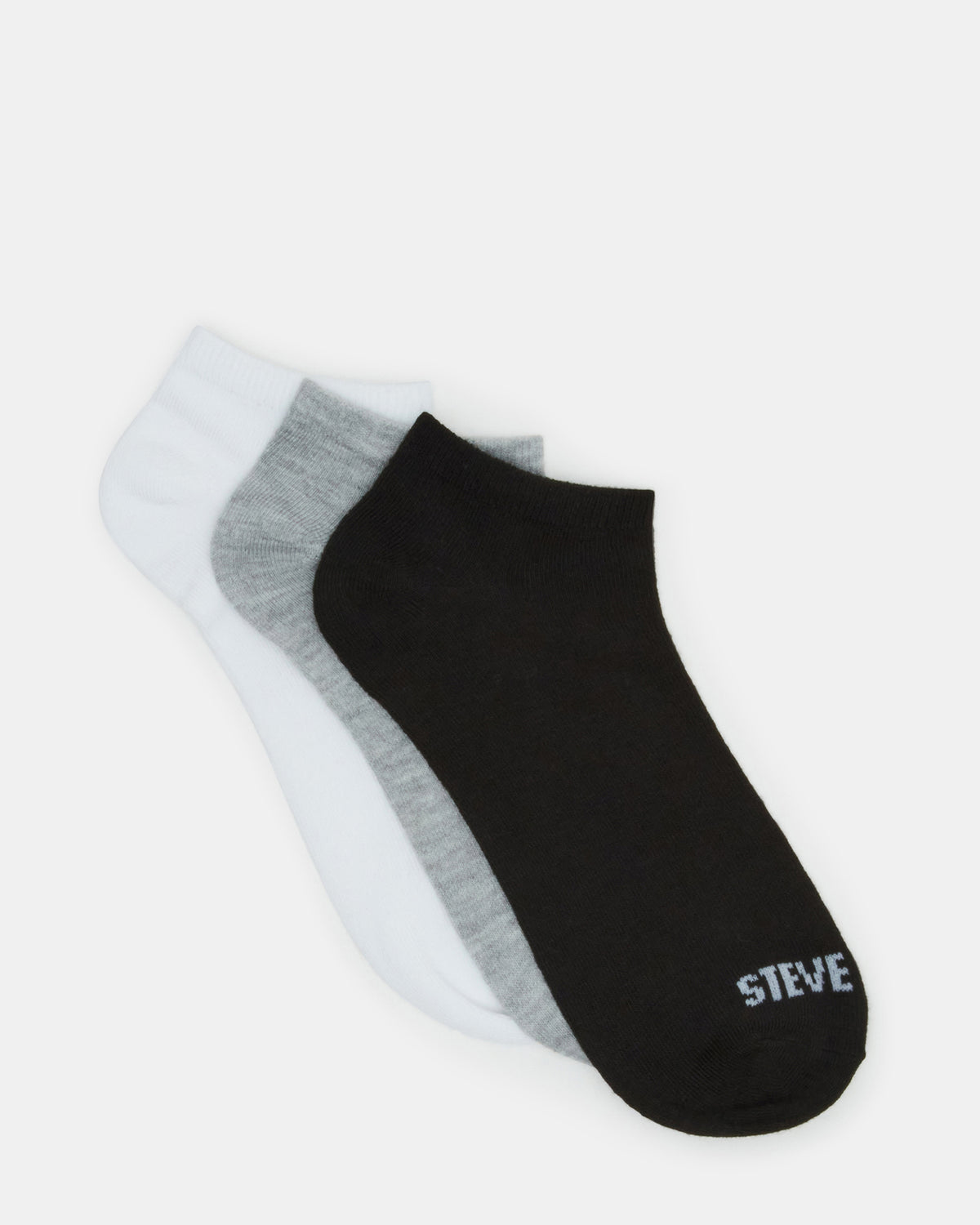 Steve Madden BASIC LOW CUT SOCKS BLACK/WHITE | Men's Multi Pack Low-Cut Socks