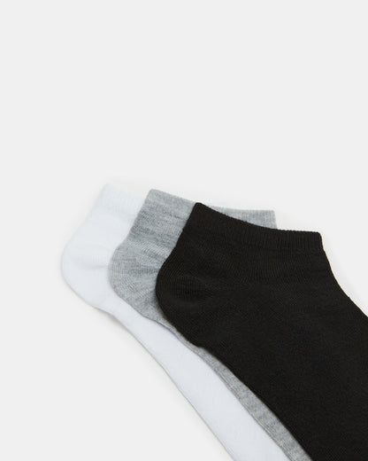 Steve Madden BASIC LOW CUT SOCKS BLACK/WHITE | Men's Multi Pack Low-Cut Socks