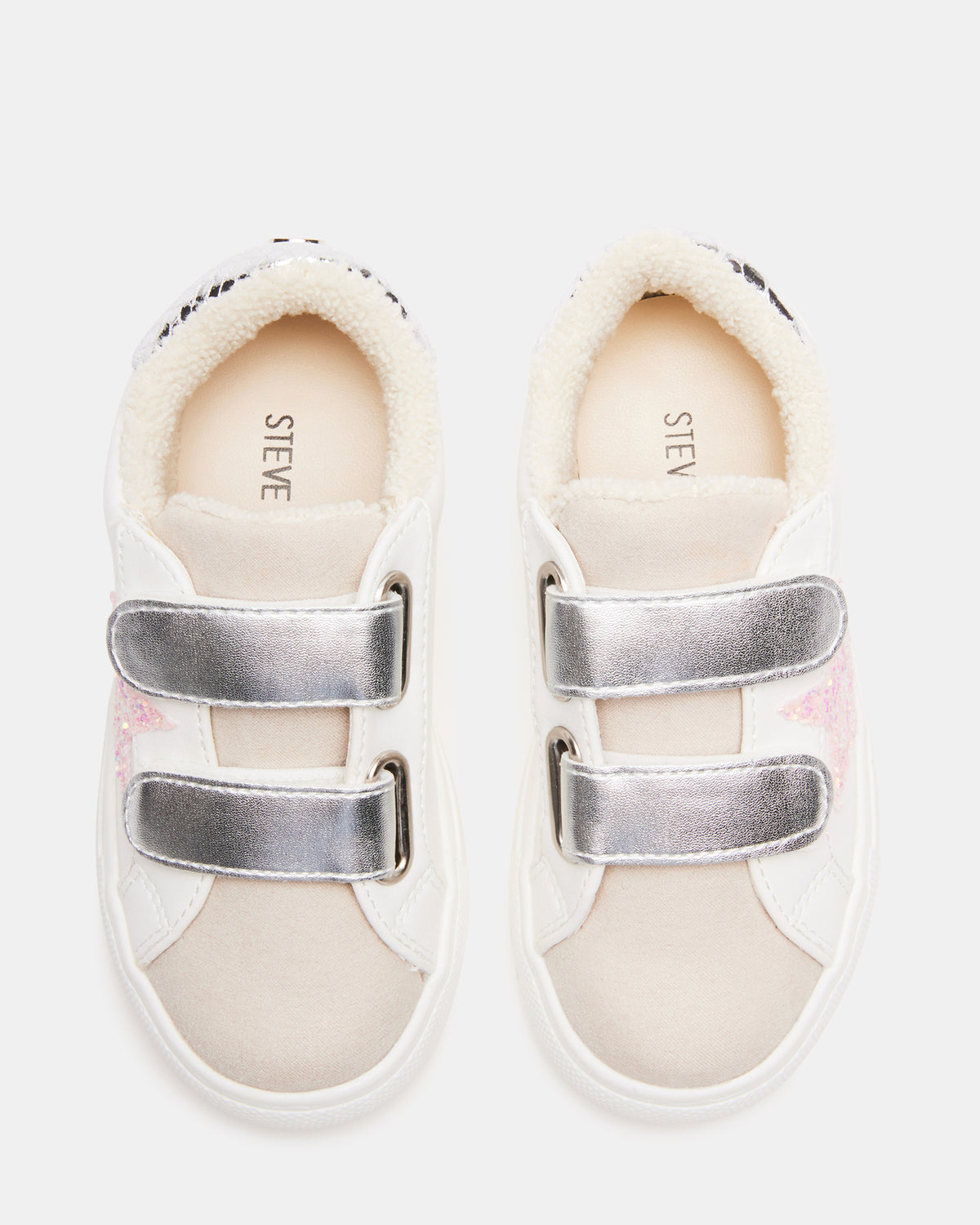Steve Madden Toddlers' REZUME Denim Fabric Girls' Low-Top Sneaker