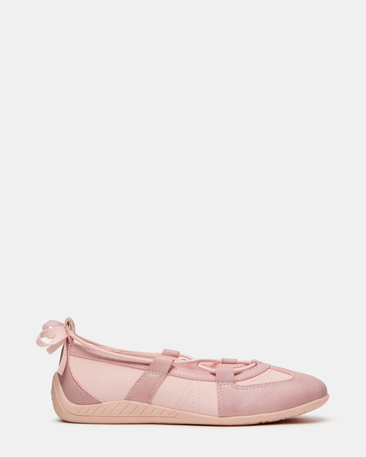 Steve Madden Kids' MEARA Blush Low-Top Lace-Up Girls' Sneaker