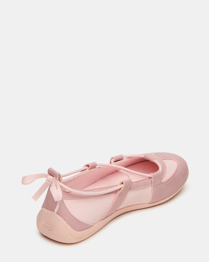 Steve Madden Kids' MEARA Blush Low-Top Lace-Up Girls' Sneaker