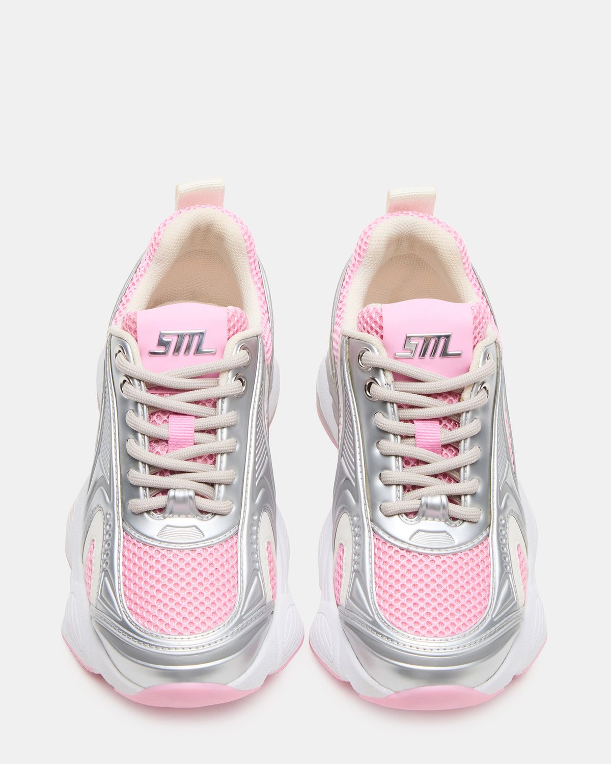 Steve Madden Kids' SPEDSTR Pink Low-Top Lace-Up Girls' Sneaker