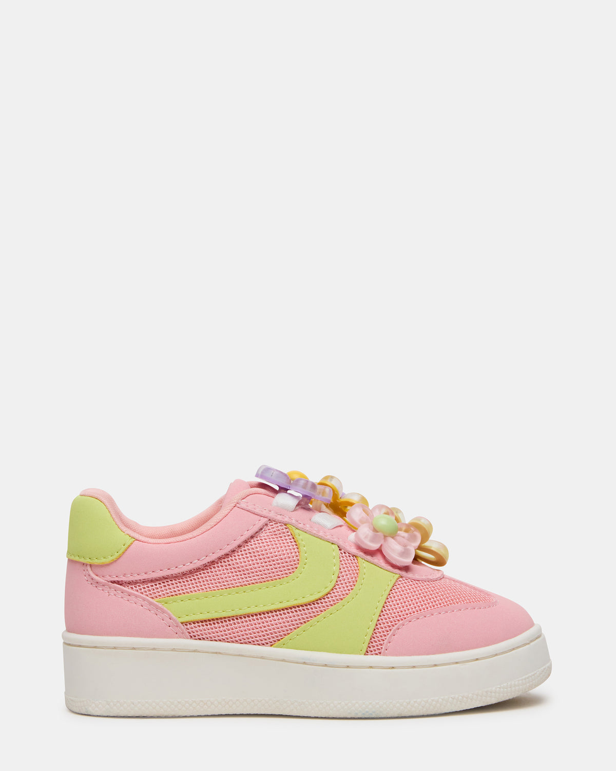 Steve Madden Toddlers' JERSEY Lime/Pink Low-Top Platform Girls' Sneaker