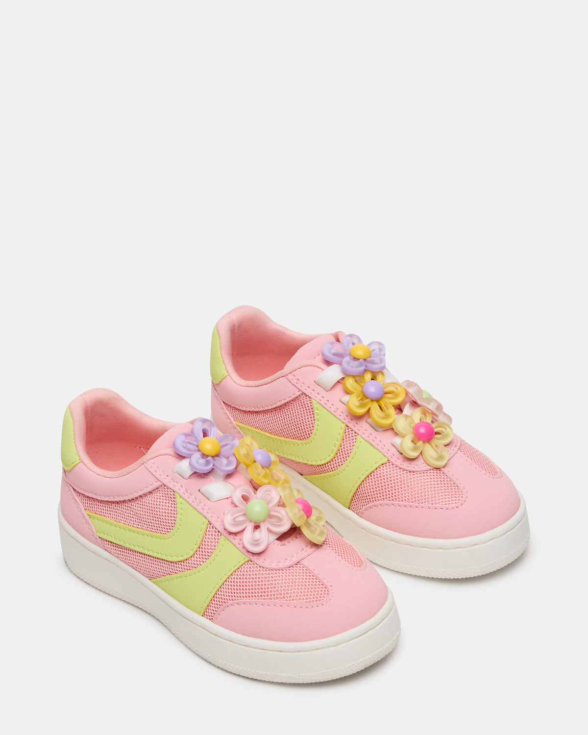 Steve Madden Toddlers' JERSEY Lime/Pink Low-Top Platform Girls' Sneaker