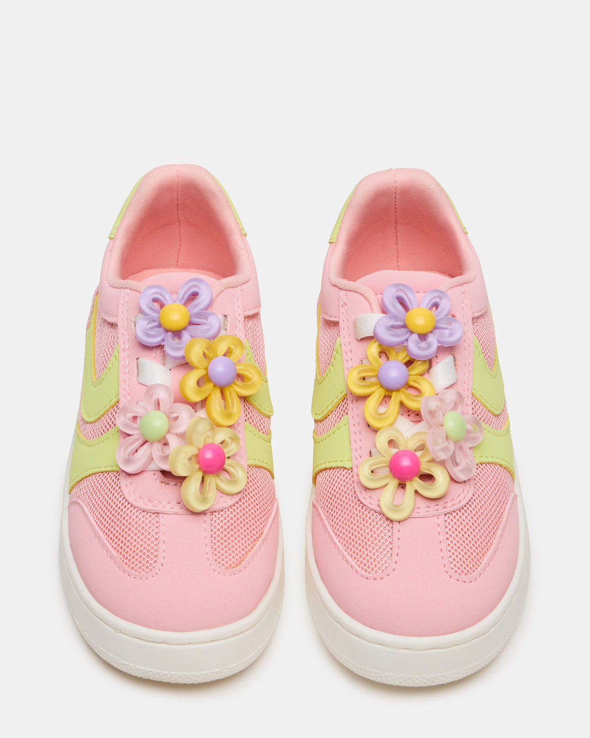 Steve Madden Toddlers' JERSEY Lime/Pink Low-Top Platform Girls' Sneaker