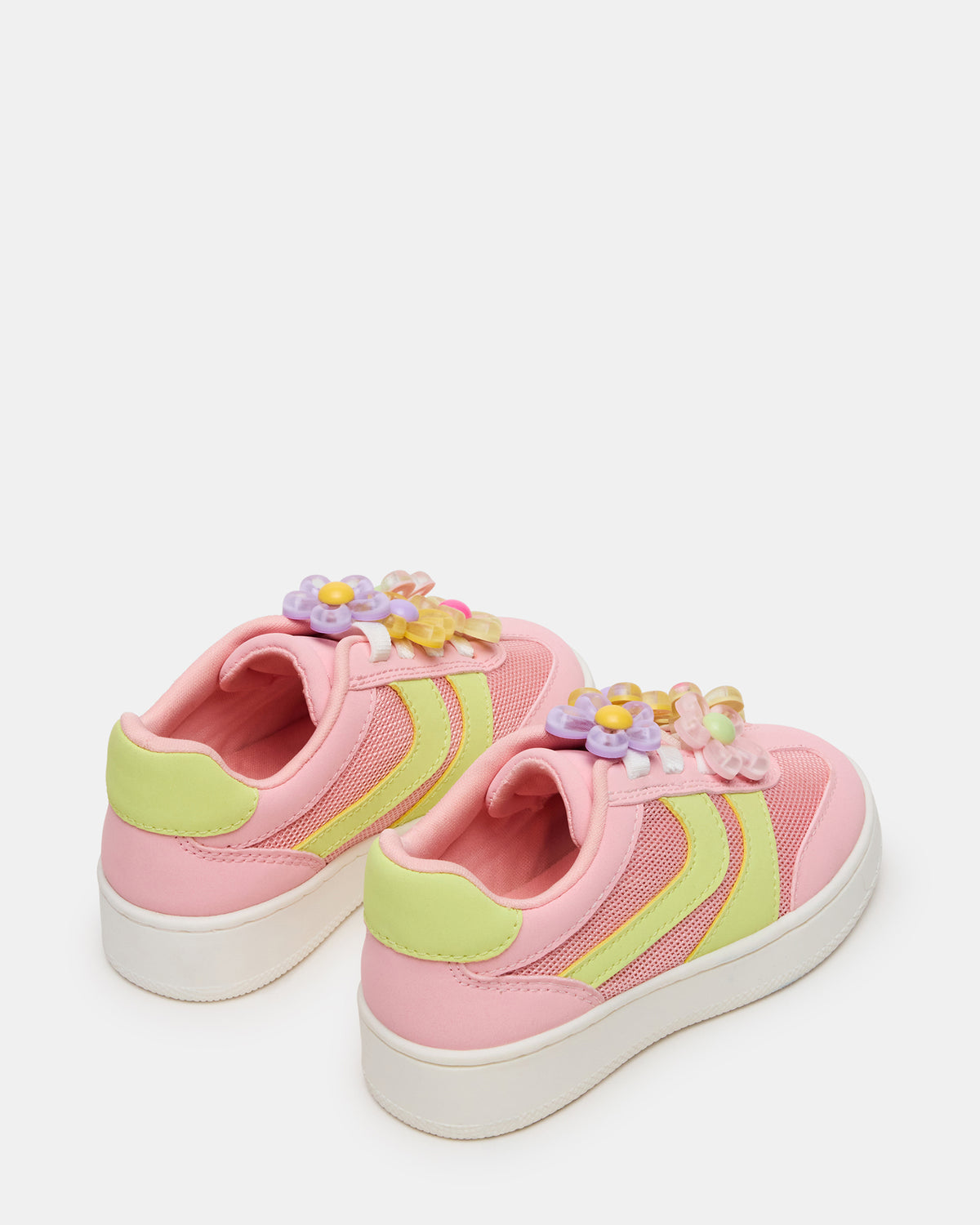 Steve Madden Toddlers' JERSEY Lime/Pink Low-Top Platform Girls' Sneaker