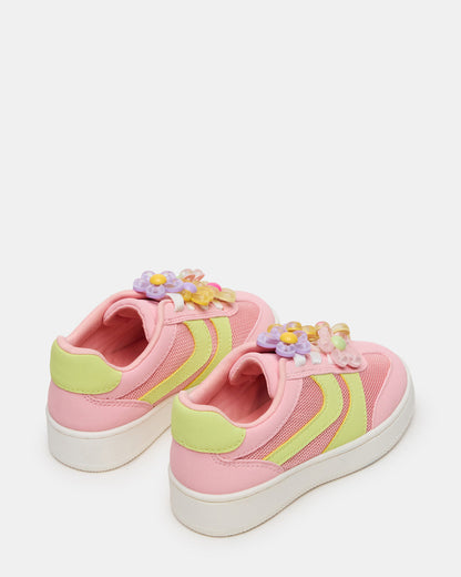 Steve Madden Toddlers' JERSEY Lime/Pink Low-Top Platform Girls' Sneaker
