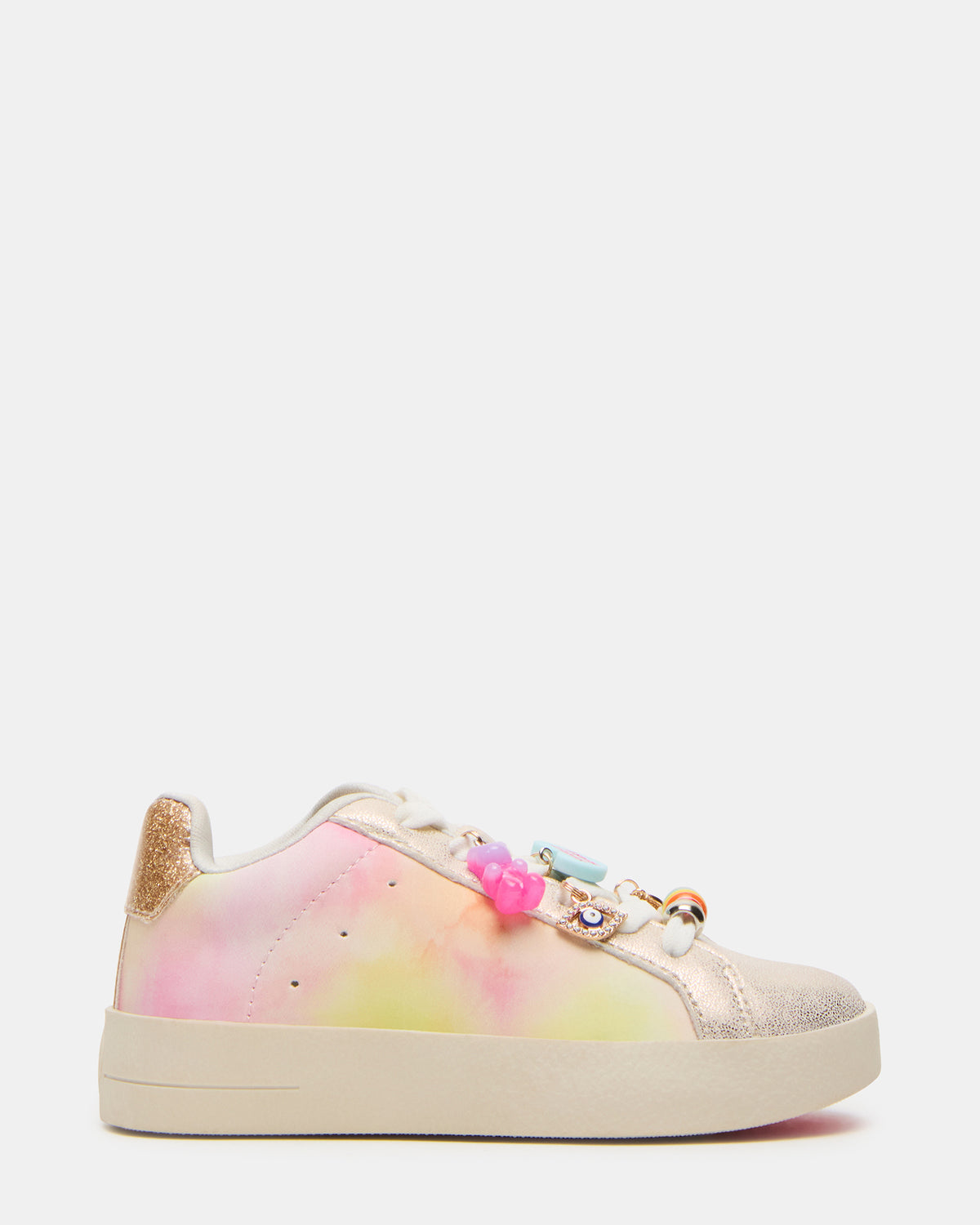 Steve Madden Toddlers' POET Pastel Multi Girls' Low-Top Lace-Up Sneaker