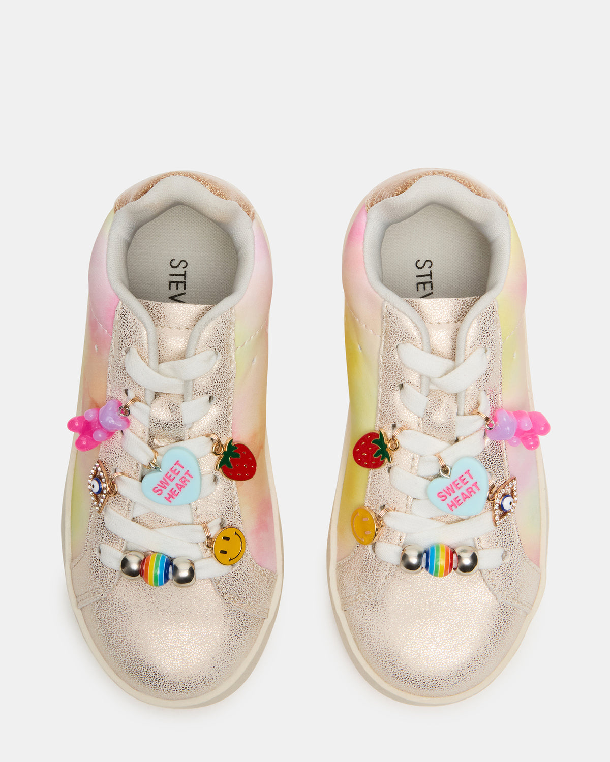 Steve Madden Toddlers' POET Pastel Multi Girls' Low-Top Lace-Up Sneaker