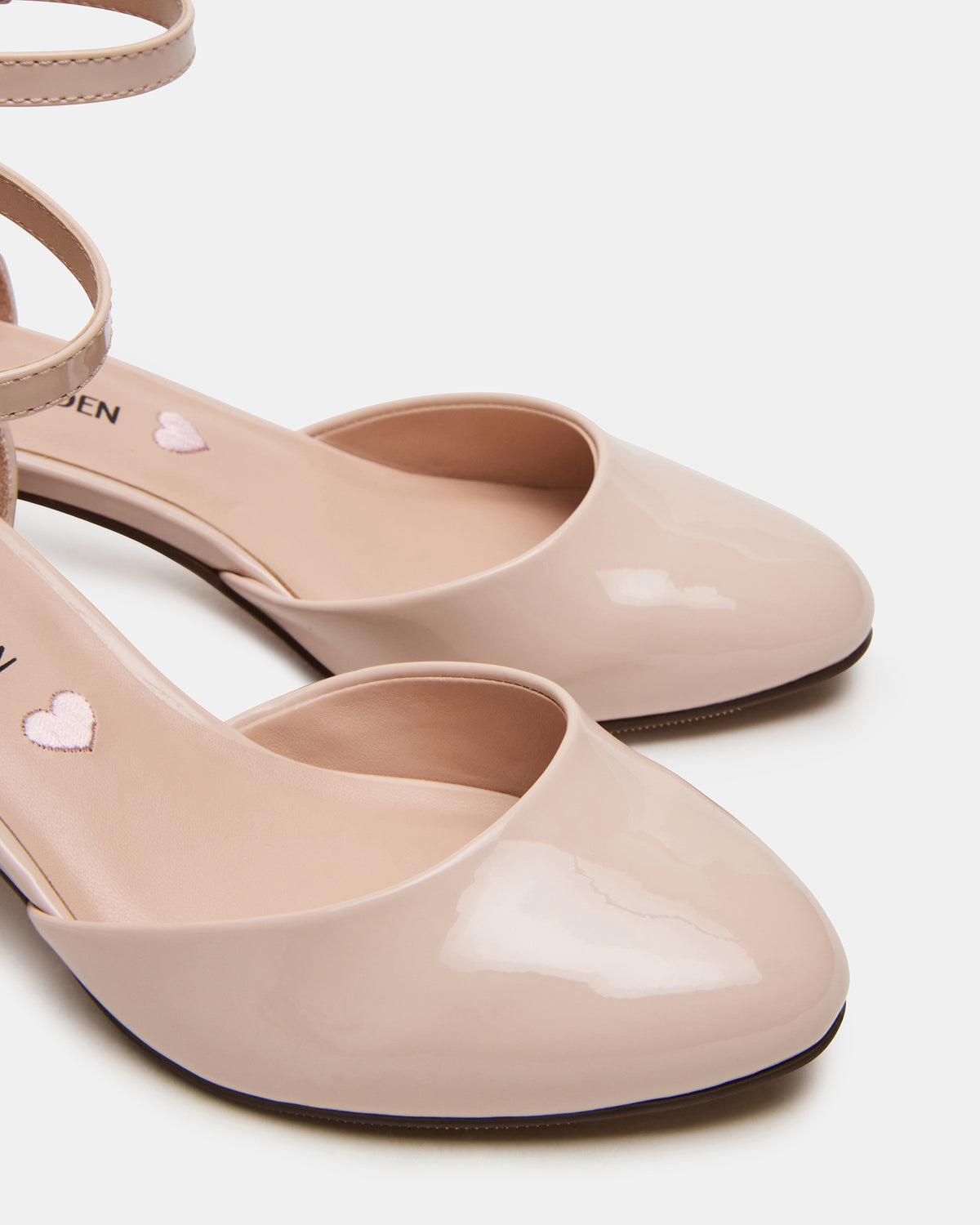 Steve Madden Kids' PRETTYY Blush Patent Girls' Block Heel
