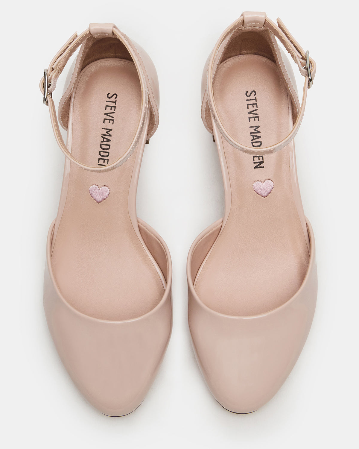 Steve Madden Kids' PRETTYY Blush Patent Girls' Block Heel