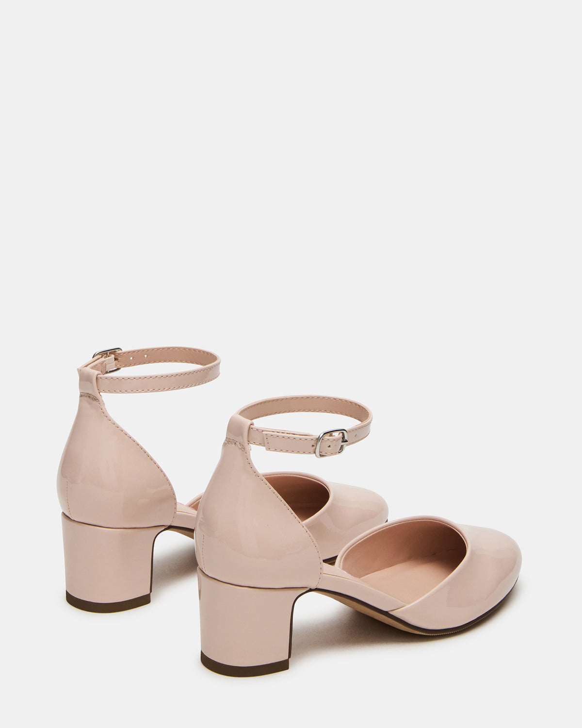 Steve Madden Kids' PRETTYY Blush Patent Girls' Block Heel