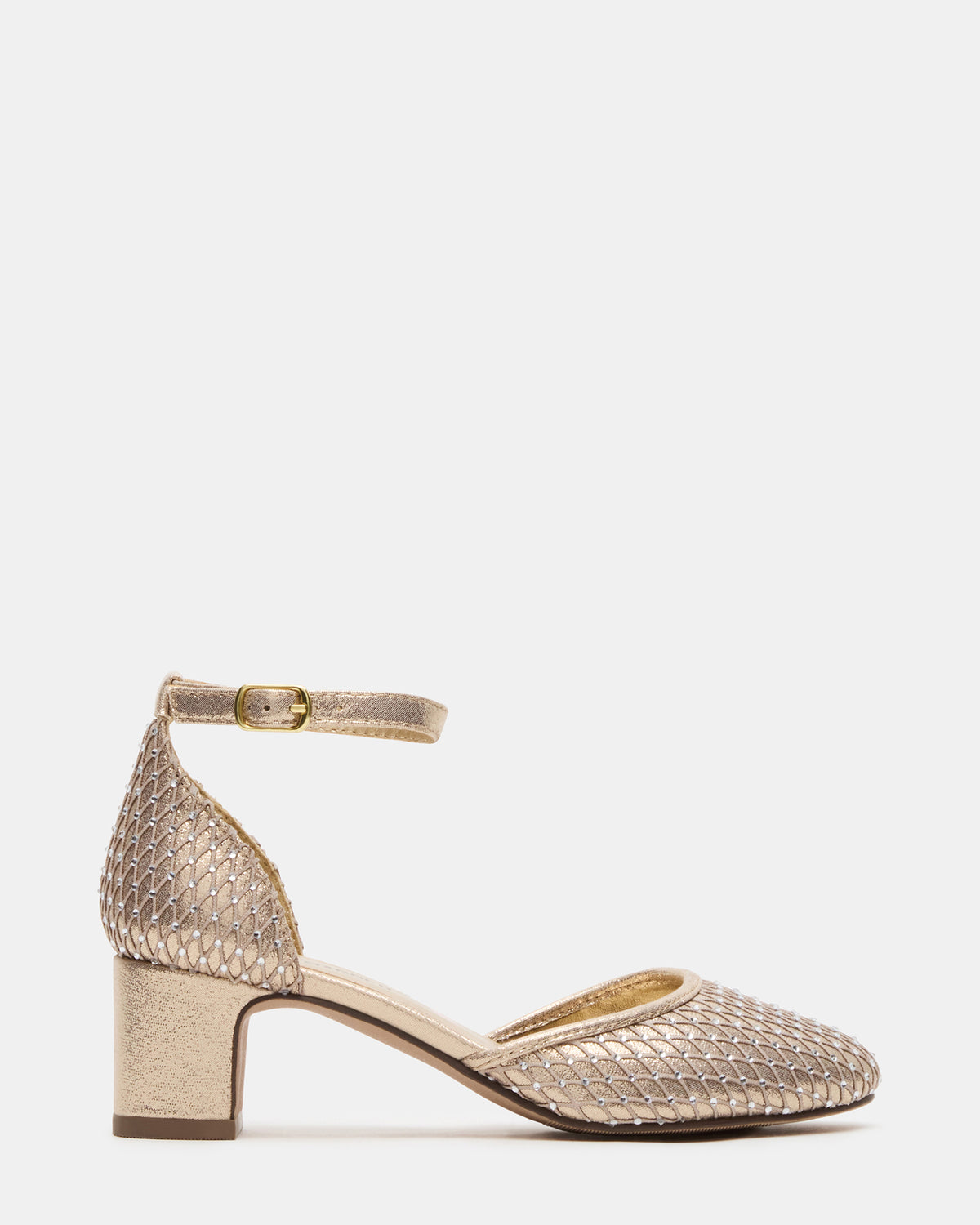 Steve Madden Kids' PRETTYY Gold Girls' Block Heel