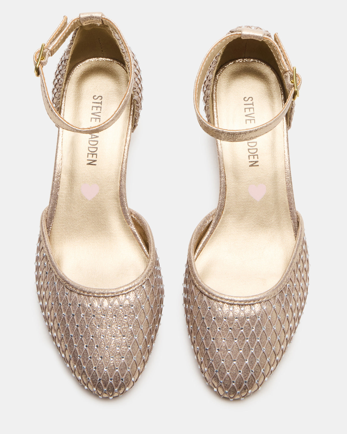 Steve Madden Kids' PRETTYY Gold Girls' Block Heel