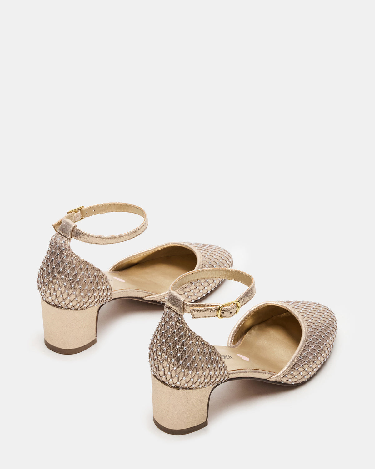 Steve Madden Kids' PRETTYY Gold Girls' Block Heel