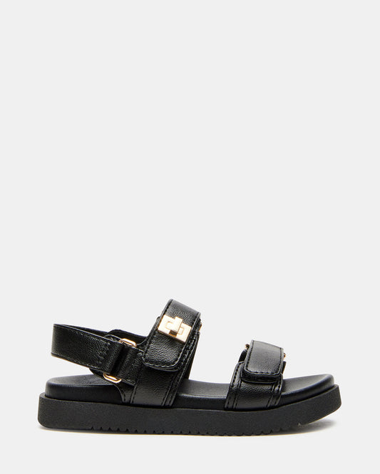 Steve Madden Toddlers' MONA Black Girls' Flatform Sandal
