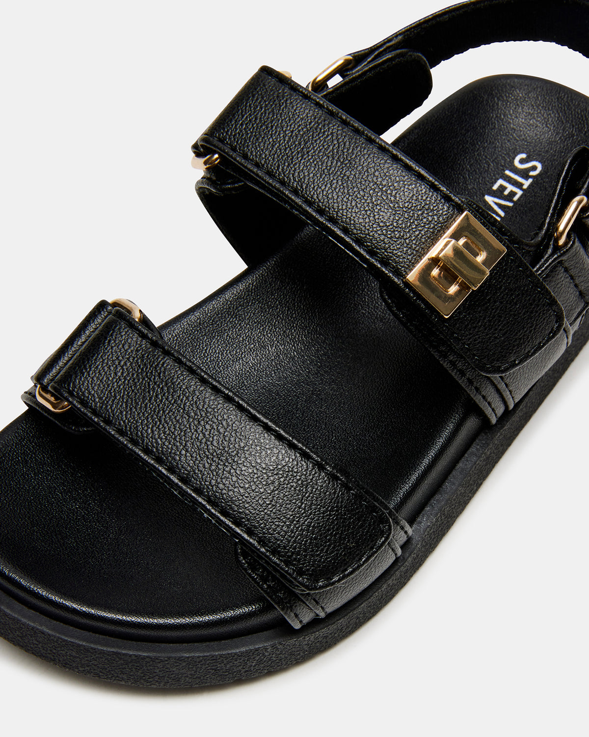 Steve Madden Toddlers' MONA Black Girls' Flatform Sandal