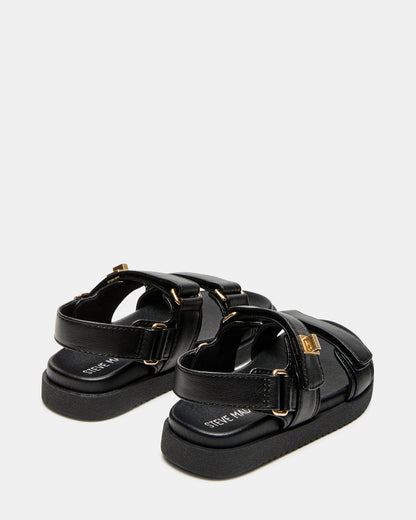Steve Madden Toddlers' MONA Black Girls' Flatform Sandal
