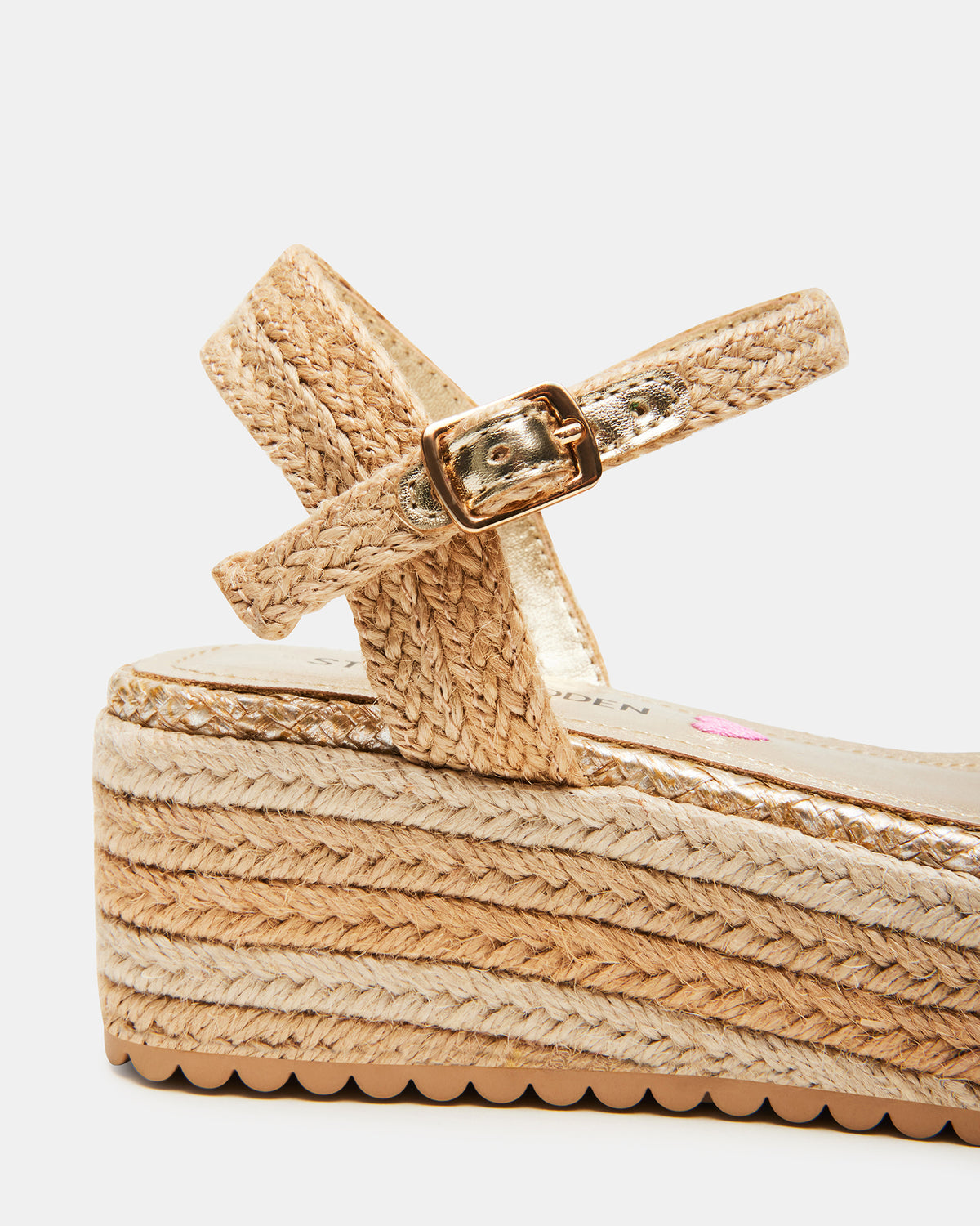 Steve Madden Kids' CLEO Natural Girls' Platform Wedge