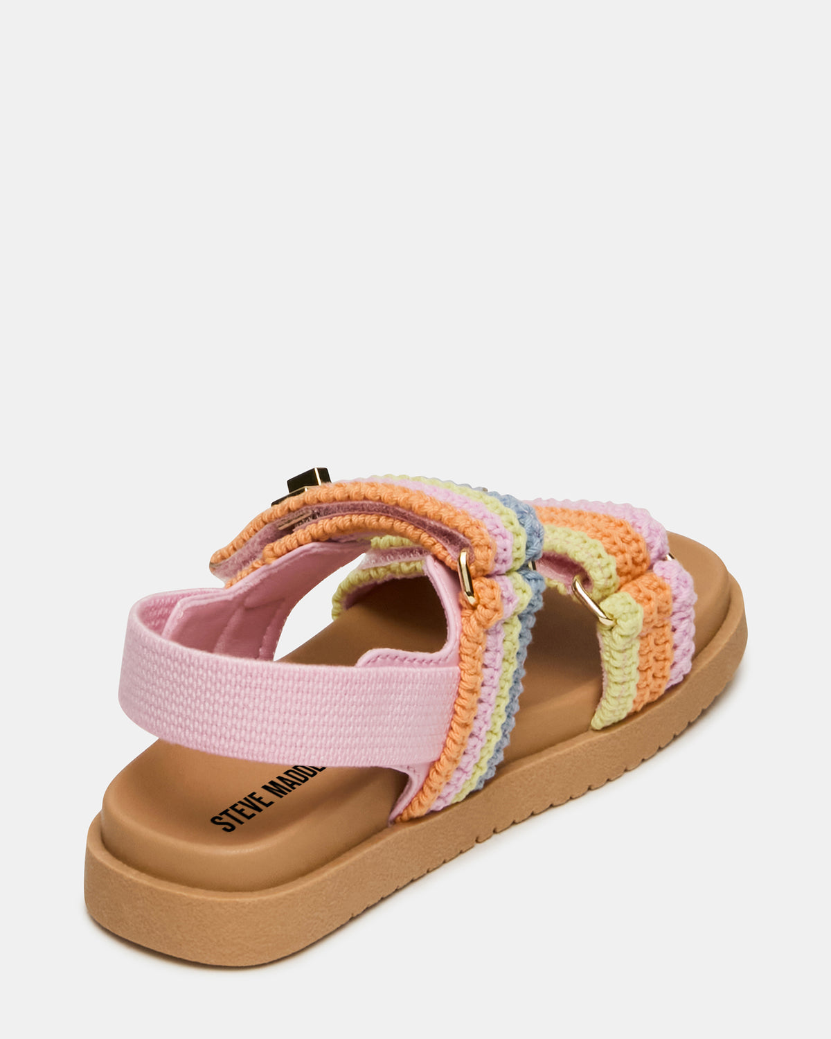 Steve Madden Toddlers' MONA Pastel Multi Girls' Flatform Sandal