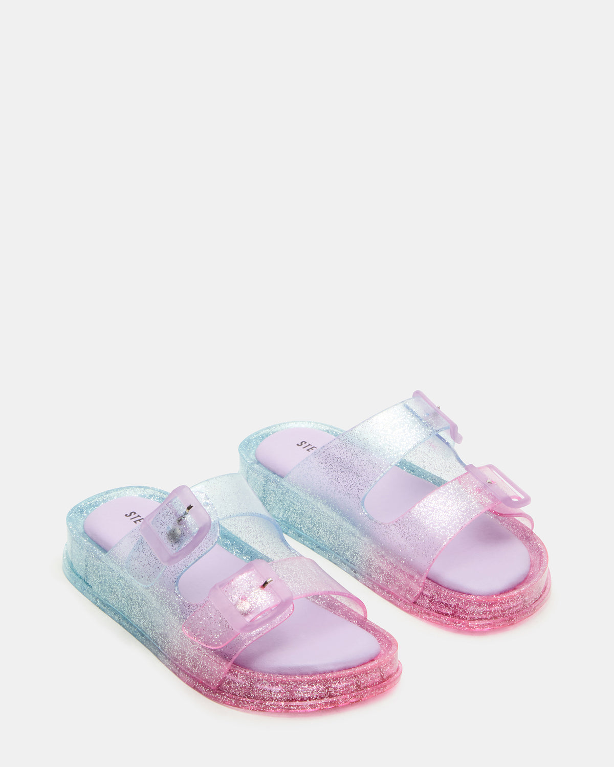 Steve Madden Kids' LOLLI Multi Girls' Flatform Slide Sandal