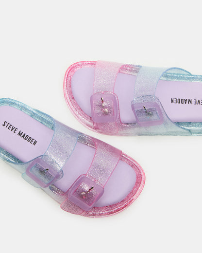 Steve Madden Kids' LOLLI Multi Girls' Flatform Slide Sandal