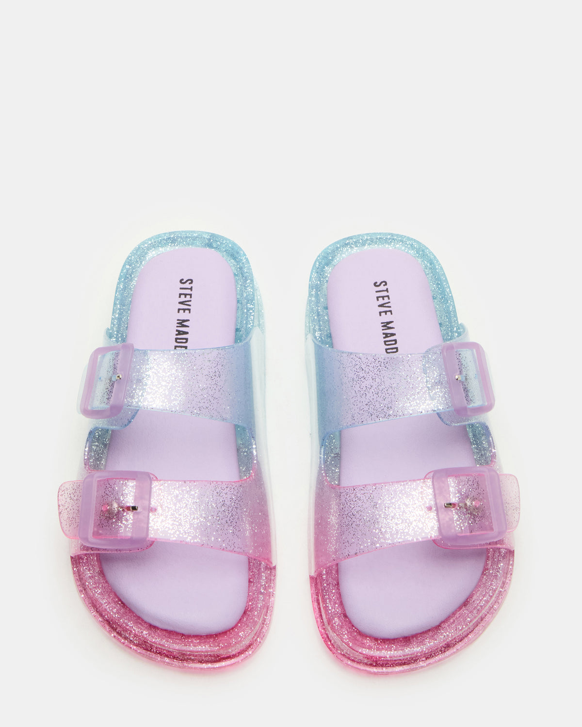 Steve Madden Kids' LOLLI Multi Girls' Flatform Slide Sandal