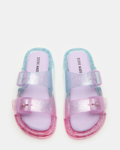 Steve Madden Kids' LOLLI Multi Girls' Flatform Slide Sandal