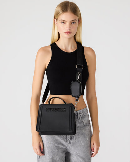 Steve Madden EVELYN Bag Black | Women's Top Handle Crossbody Bag