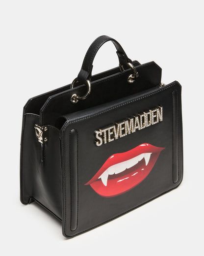 Steve Madden EVELYN Fang Bag Black Top Handle Crossbody Bag