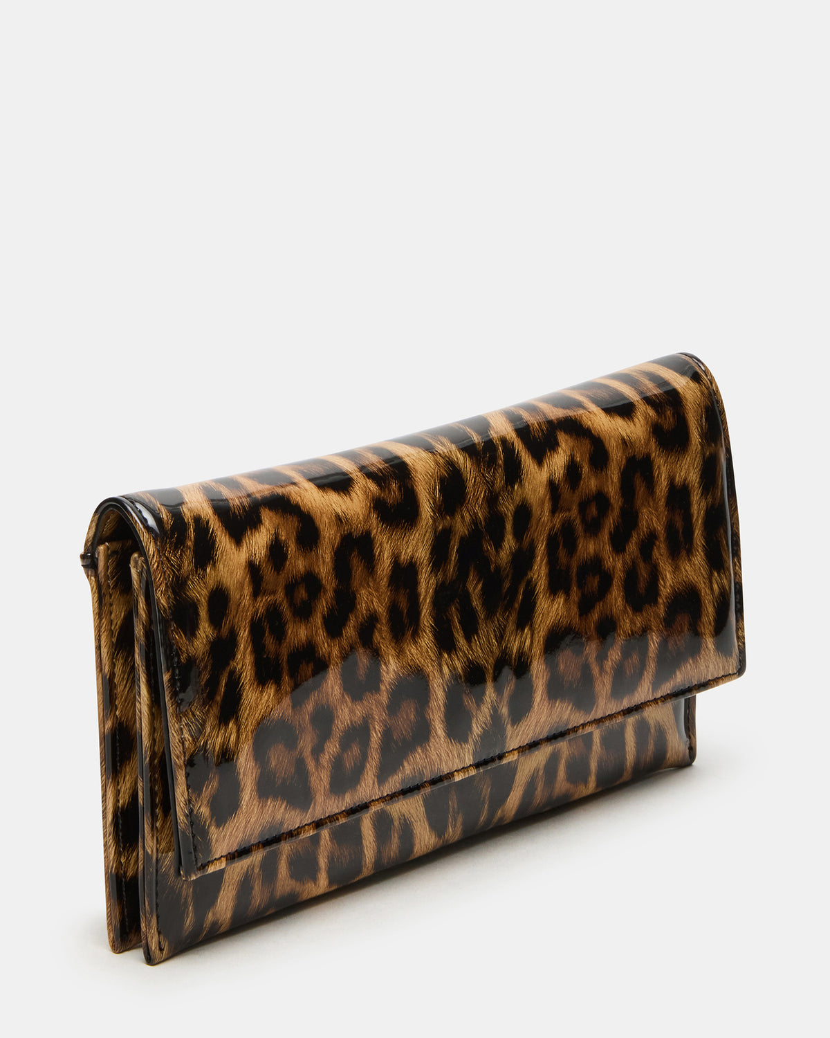 Steve Madden JULIANA Bag Leopard Patent Crossbody Clutch Handbag