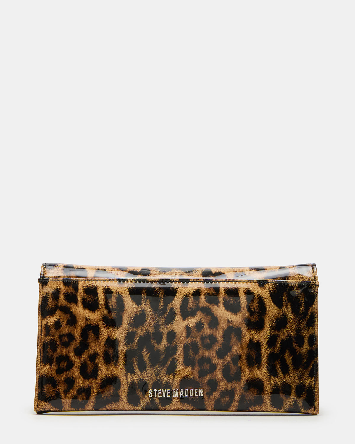 Steve Madden JULIANA Bag Leopard Patent Crossbody Clutch Handbag
