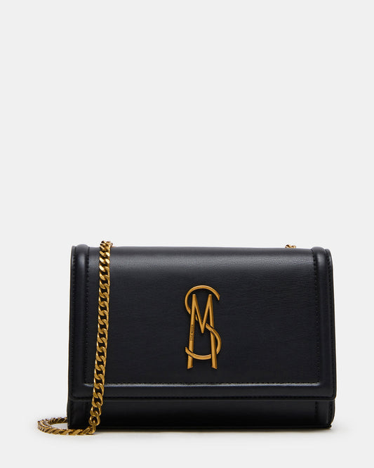 Steve Madden LARISAL Bag Black Chain Crossbody Shoulder Strap Handbag