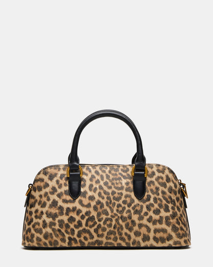 Steve Madden SMYTH Bag Leopard Crossbody Bag Charm Top Handle Handbag