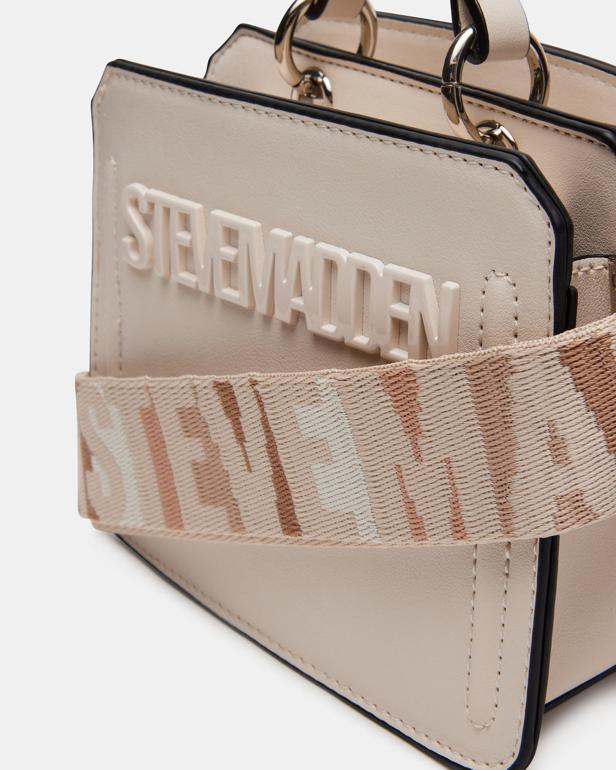 Steve Madden EVELYN Mini Bag Cream | Women's Top-Handle Crossbody Bag