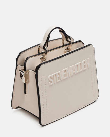 Steve Madden EVELYN Mini Bag Cream | Women's Top-Handle Crossbody Bag