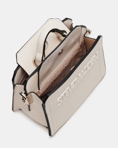 Steve Madden EVELYN Mini Bag Cream | Women's Top-Handle Crossbody Bag