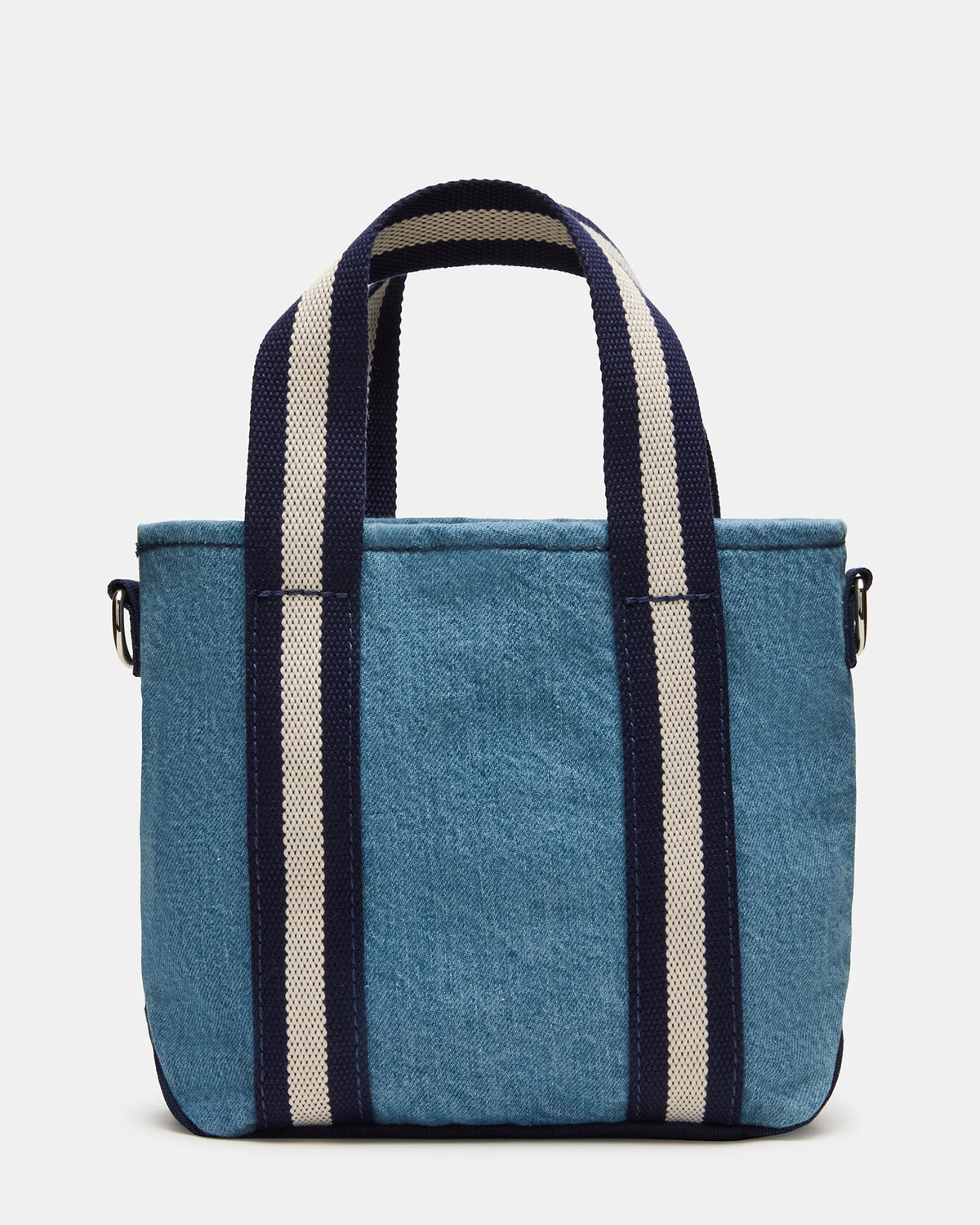 Steve Madden COLLEGE Bag Denim Top-Handle Crossbody Tote Handbag