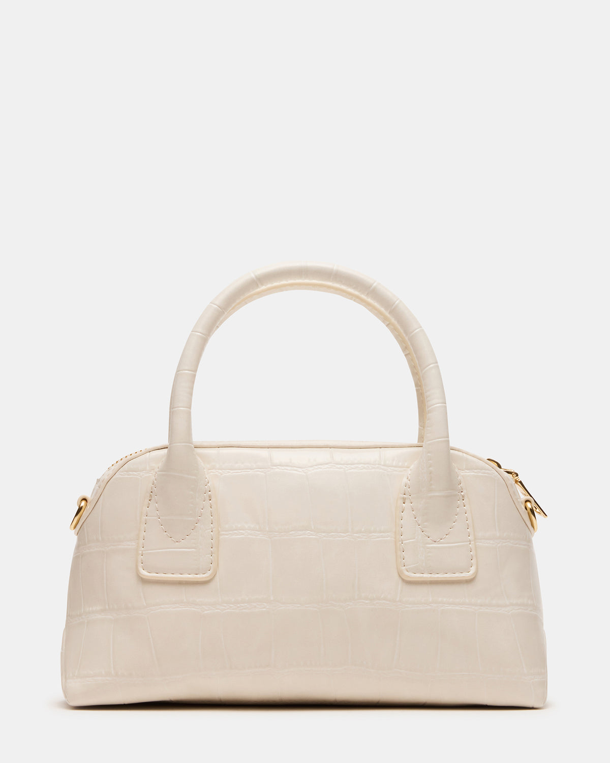 Steve Madden MELODIE Bag Bone Crocodile Dome Satchel Top-Handle Crossbody Handbag