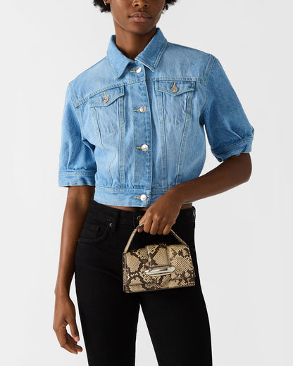Steve Madden MISHELL Bag Natural Multi Top-Handle Mini Handbag